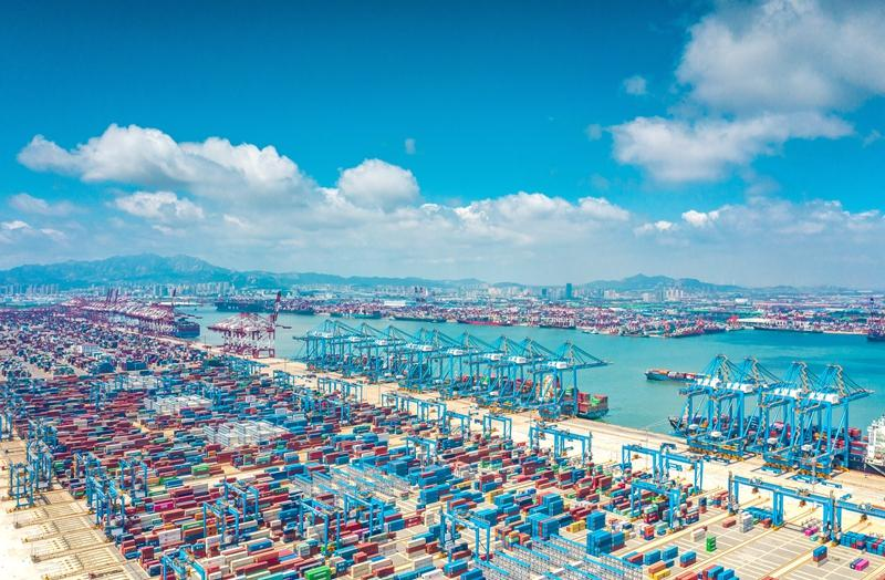 青岛港最新运营数据颁布：集装箱业务与海铁联运双引擎驱动增长