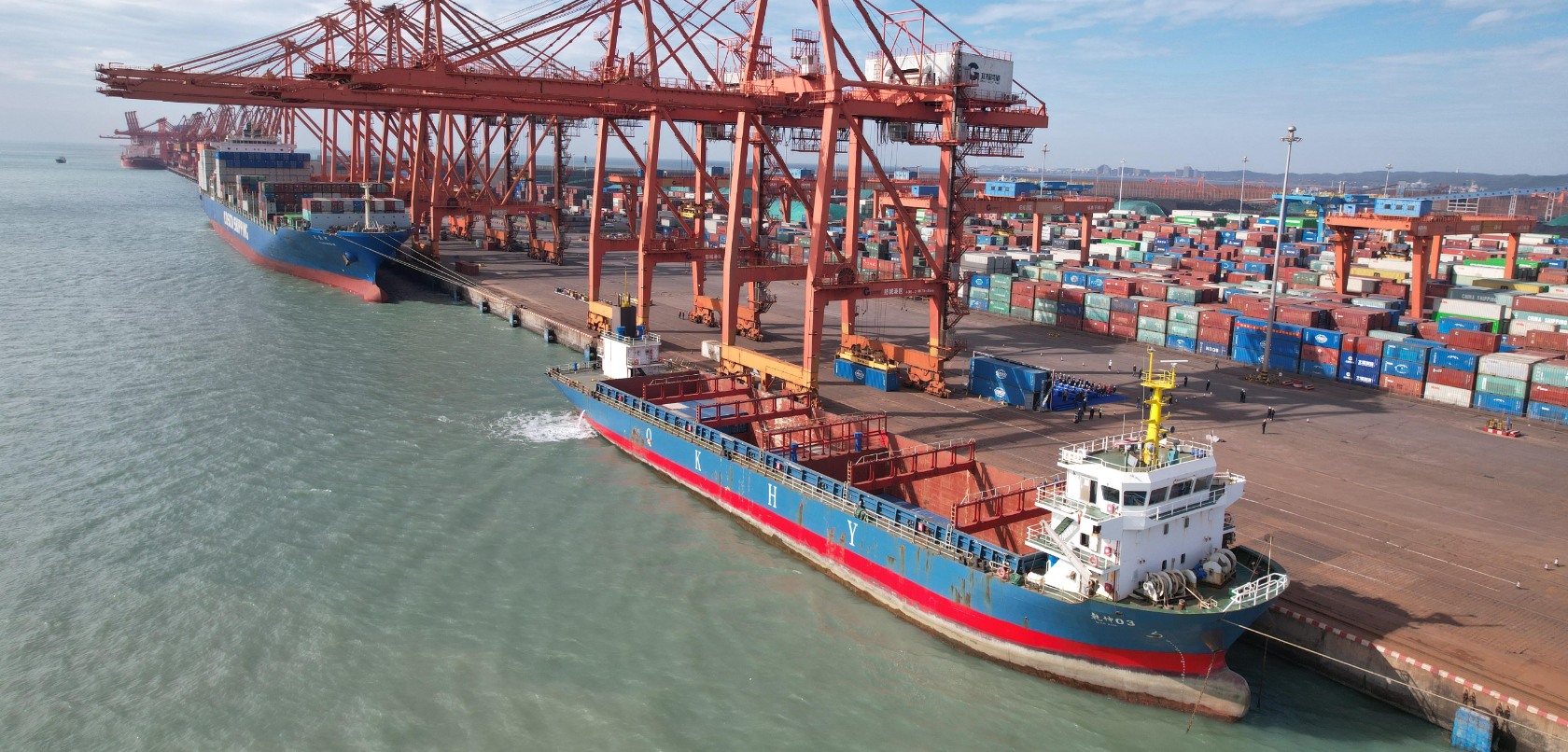 “防城港-顺德新港”集装箱班轮快线正式开明，运输时效大幅提升10天以上